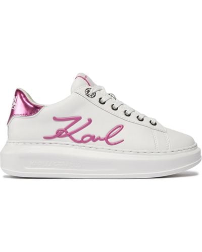 Karl Lagerfeld Sneakers Kl62510A Weiß - Pink