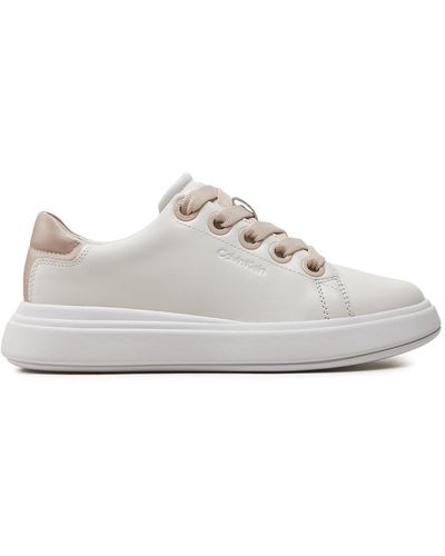 Calvin Klein Sneakers Cupsole Lace Up Lth Hw0Hw02085 Weiß