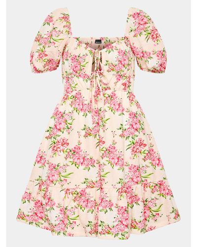 Gina Tricot Kleid Für Den Alltag 19531 Regular Fit - Pink