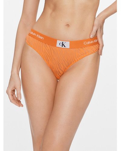 Calvin Klein Stringtanga 000Qf7378E - Orange
