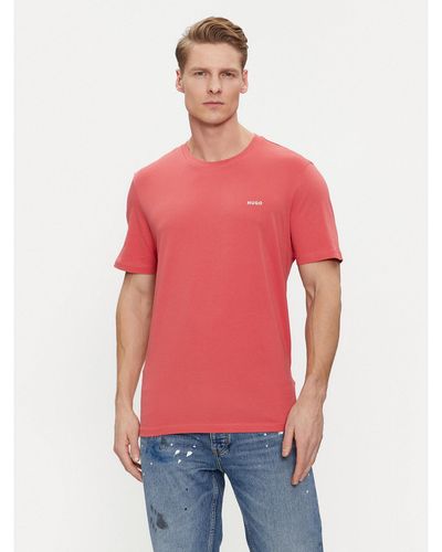 HUGO T-Shirt Dero222 50466158 Regular Fit - Rot