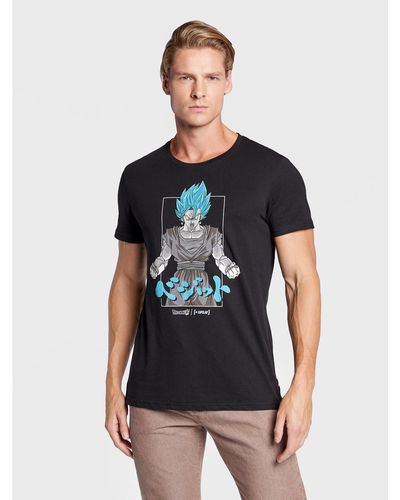 Capslab T-Shirt Dragon Ball Vegeta Cl/Dbs/1/Tsc/Fus1 Regular Fit - Schwarz
