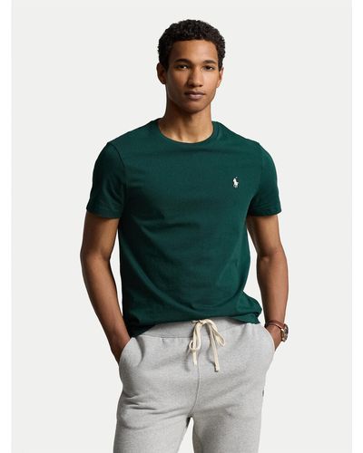 Polo Ralph Lauren T-Shirt 710671438378 Grün Custom Slim Fit