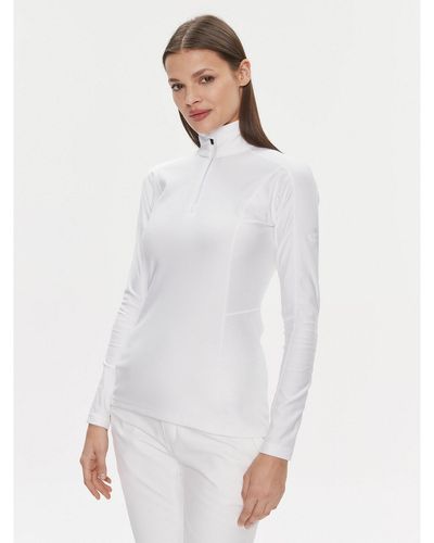 Rossignol Technisches Sweatshirt Classique 1/2 Zip Rllwl11 Weiß Slim Fit