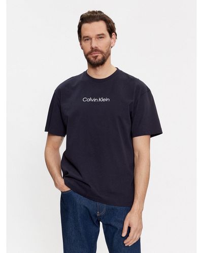 Calvin Klein T-Shirt Hero K10K111346 Regular Fit - Blau