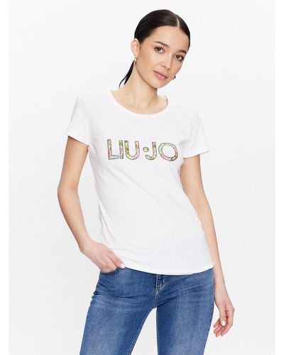 Liu Jo T-Shirt Va3025 J5003 Weiß Regular Fit