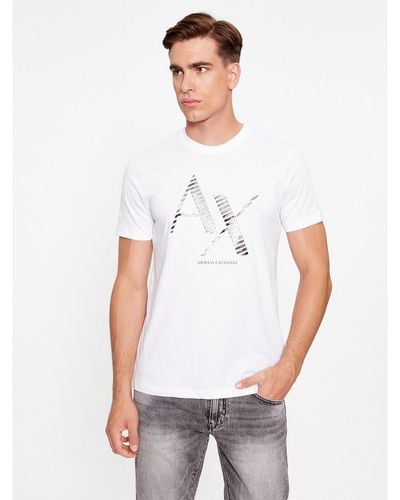 Armani Exchange T-Shirt 6Rztkd Zjbyz 1100 Weiß Regular Fit