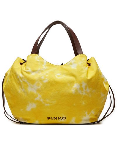 Pinko Handtasche Pagoda Extra Shopper Pe 24 Pltt 102911 A1Mb - Gelb