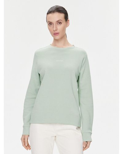 Calvin Klein Sweatshirt Micro Logo K20K205453 Grün Regular Fit