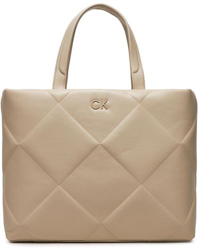 Calvin Klein Handtasche quilt k60k611893 stoney pea - Natur