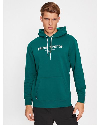 PUMA Sweatshirt Team 621322 Grün Regular Fit