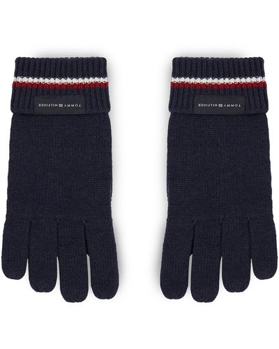 Tommy Hilfiger Herrenhandschuhe Corporate Knit Gloves Am0Am11488 Space Dw6 - Blau