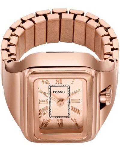 Fossil Uhr Watch Ring Es5345 - Pink
