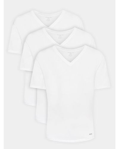 Michael Kors 3Er-Set T-Shirts Br2V001023 Weiß Regular Fit