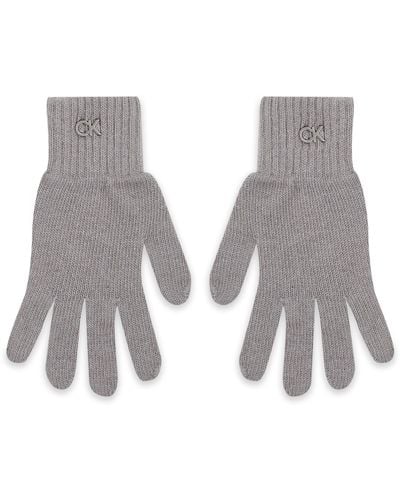 Calvin Klein Damenhandschuhe Re-Lock Knit Gloves K60K611164 - Grau