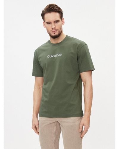 Calvin Klein T-Shirt Hero K10K111346 Grün Regular Fit