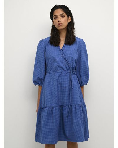 Karen By Simonsen Kleid Für Den Alltag Gelia 10104318 A-Line Fit - Blau