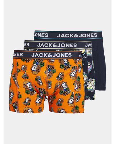 Jack & Jones 3Er-Set Boxershorts 12252541 - Orange