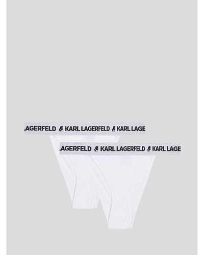 Karl Lagerfeld 2Er-Set Brazilian Damenslips 225W2141 Weiß