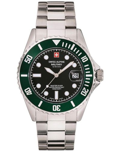 Swiss Alpine Military Uhr Master Diver 7053.1133 - Mettallic