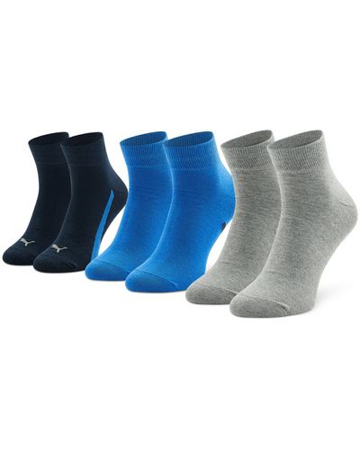 PUMA 3Er-Set Hohe -Socken Lifestyle Quarter 907952 03 - Blau