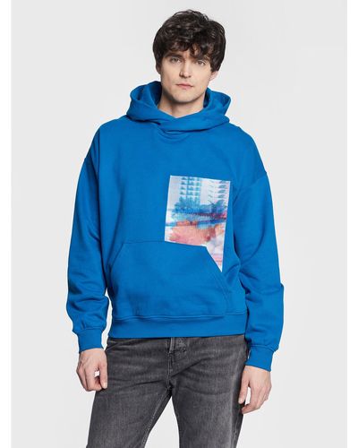 Calvin Klein Sweatshirt J30J323156 Regular Fit - Blau