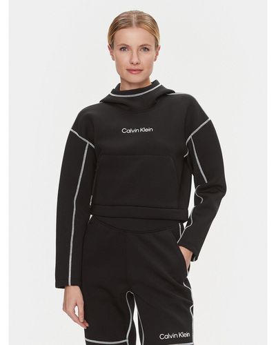 Calvin Klein Sweatshirt 00Gwf3W325 Relaxed Fit - Schwarz