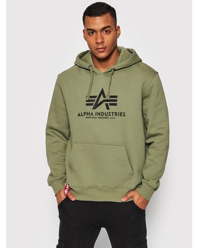 Alpha Industries Sweatshirt Basic 178312 Grün Regular Fit
