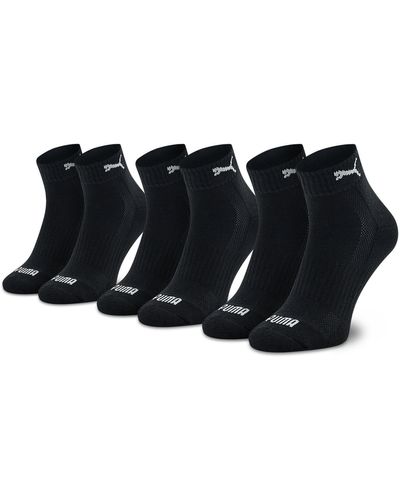 PUMA 3Er-Set Hohe -Socken Cushioned Quarter 907943 01 - Schwarz