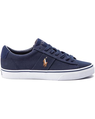 Polo Ralph Lauren Sneakers Aus Stoff Sayer 816749369002 - Blau
