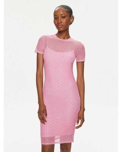 HUGO Kleid Für Den Alltag Nasaja_B 50514940 Slim Fit - Pink