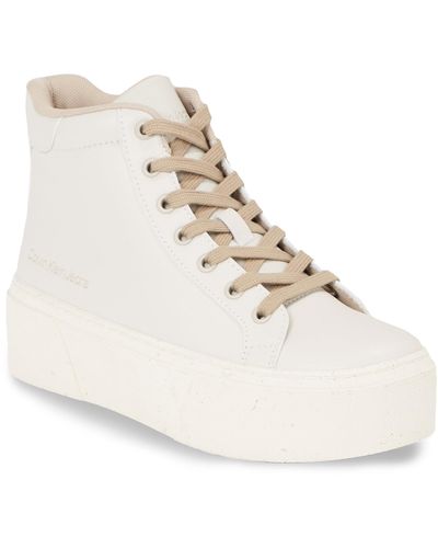 Calvin Klein Sneakers Bold Vulc Flatf Mid Laceup Wn Yw0Yw01230 - Weiß