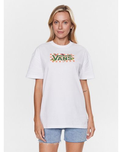 Vans T-Shirt Fruit Checkboard Vn0003V8 Weiß Regular Fit