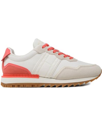 Tommy Hilfiger Sneakers Retro Runner En0En02214 Weiß - Pink
