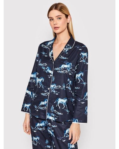 Cyberjammies Pyjama-T-Shirt Verity 9358 Relaxed Fit - Blau