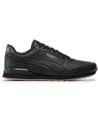 PUMA Sneakers st runner v3 l 384855 04 black/ black/gum - Schwarz