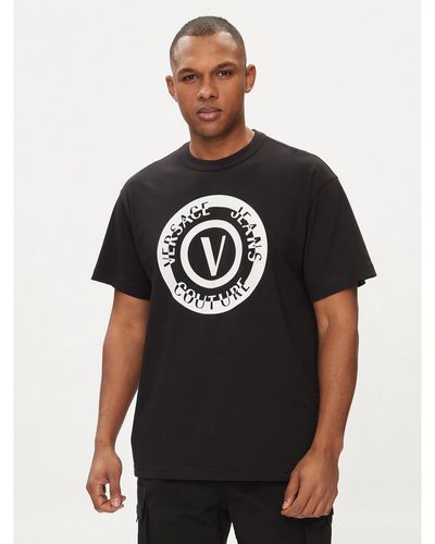 Versace T-Shirt 76Gaht06 Regular Fit - Schwarz