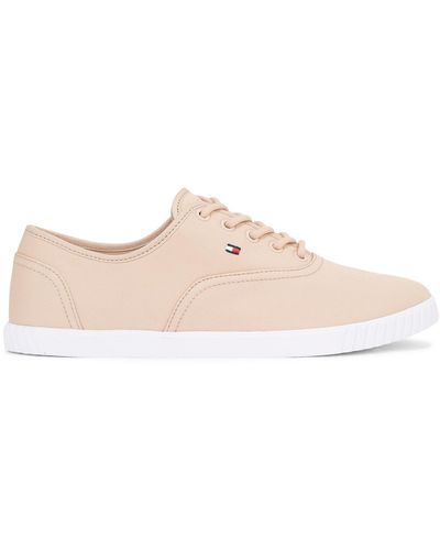 Tommy Hilfiger Sneakers Aus Stoff Canvas Lace Up Sneaker Fw0Fw07805 - Pink