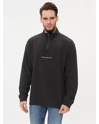 Calvin Klein Sweatshirt Instit J30J323493 Regular Fit - Schwarz