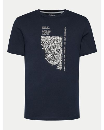 S.oliver T-Shirt 2143954 Regular Fit - Blau