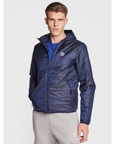 adidas Übergangsjacke Padded Hooded Puffer Jacket Hl9210 Regular Fit - Blau