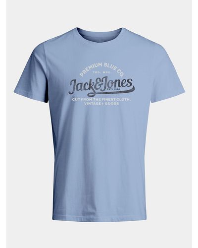 Jack & Jones T-Shirt Jprblulouie 12259674 Regular Fit - Blau