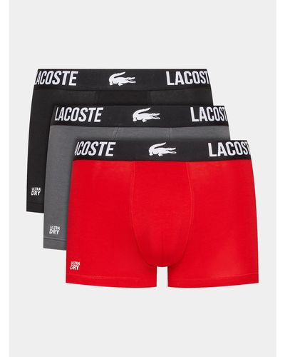 Lacoste 3Er-Set Boxershorts 5H1309 - Rot