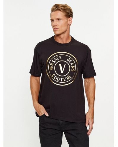 Versace T-Shirt 75Gaht05 Regular Fit - Schwarz