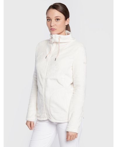 Roxy Sweatshirt Tundra Erjft04556 Weiß Slim Fit