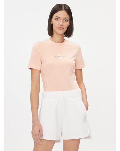 Calvin Klein T-Shirt J20J221426 Regular Fit - Weiß
