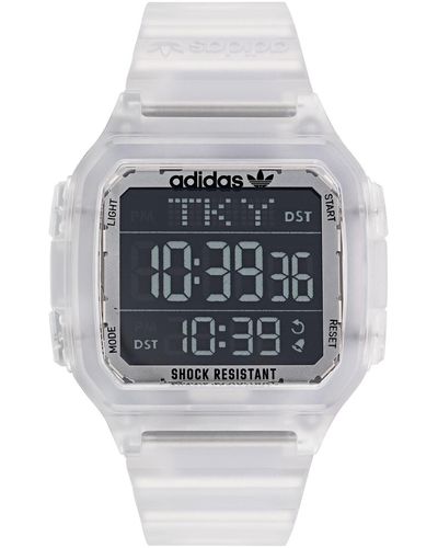 adidas Originals Uhr Digital One Gmt Aost22049 Weiß - Mettallic