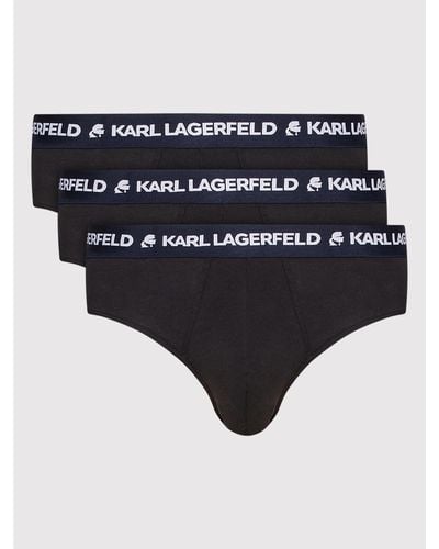 Karl Lagerfeld 3Er-Set Slips 220M2121 - Schwarz
