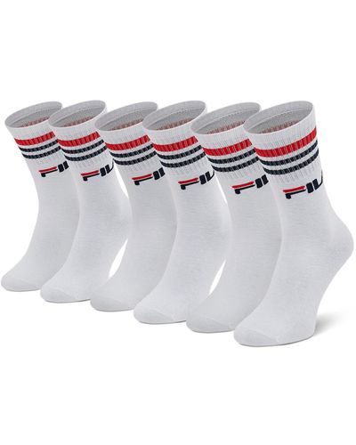Fila 3Er-Set Hohe -Socken Calze F9090 Weiß