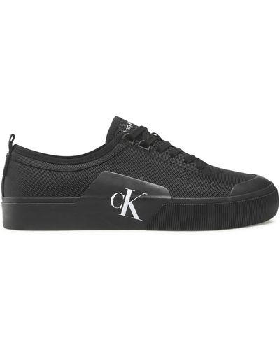 Calvin Klein Sneakers Aus Stoff Skater Vulc Laceup Low Ny Ym0Ym00459 - Schwarz